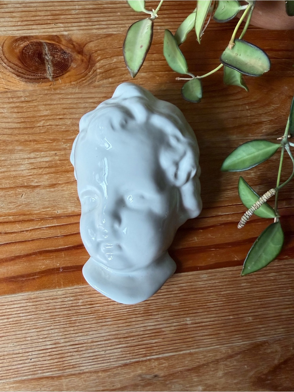 Vintage Ceramic Cherub Wall Art